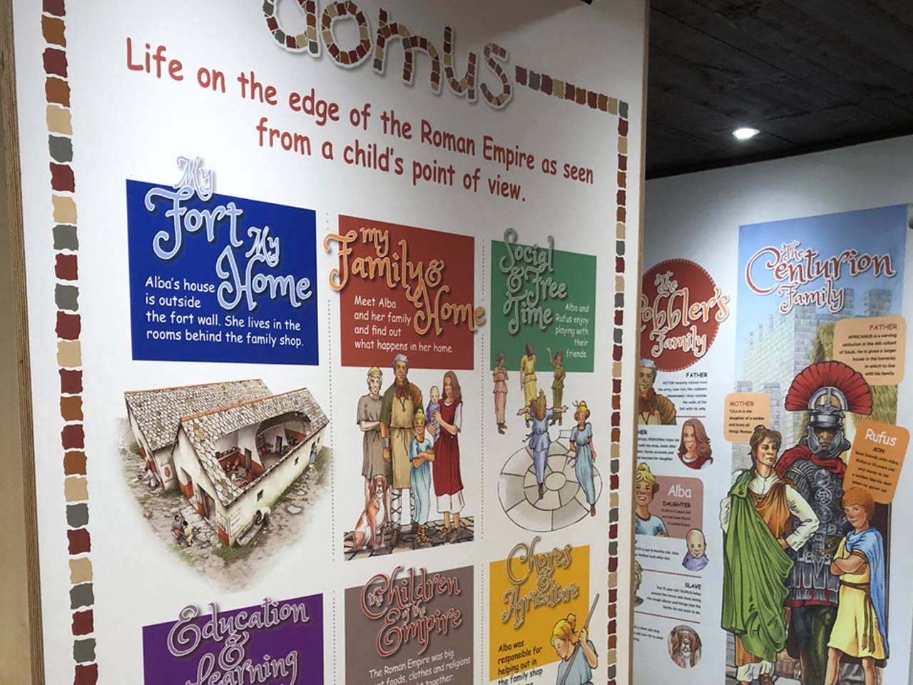 wall frieze with diorama