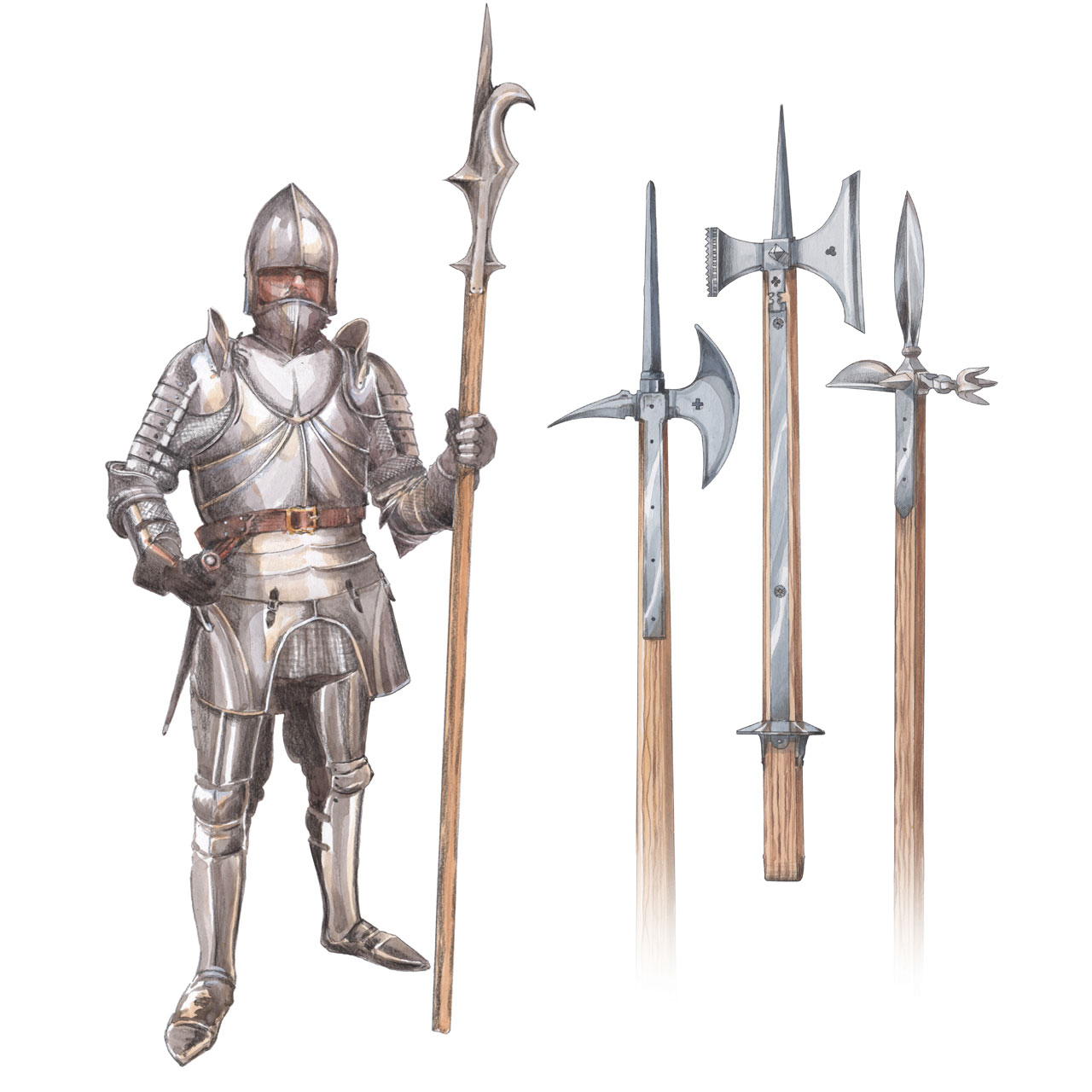 illustration of a pikesman