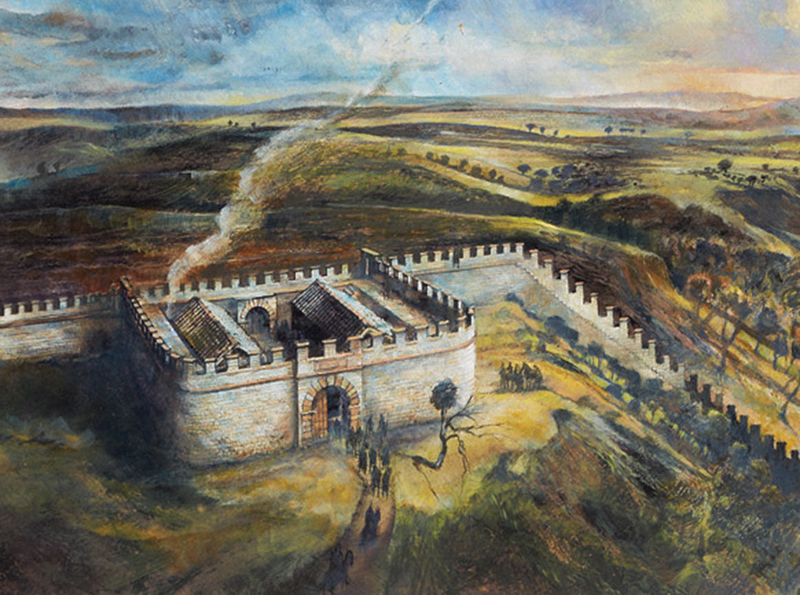 trompe-l’&oelig;il murals, tiling effects and friezes produced for the three museum restrooms