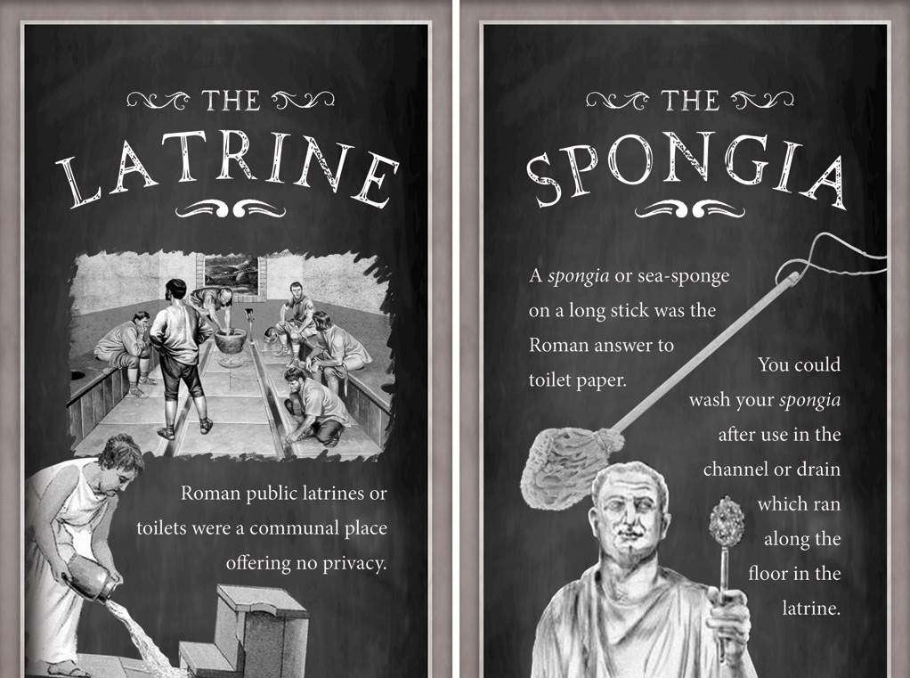 trompe-l’&oelig;il murals, tiling effects and friezes produced for the three museum restrooms