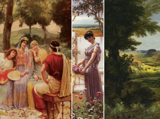 trompe-l’&oelig;il murals, tiling effects and friezes produced for the three museum restrooms