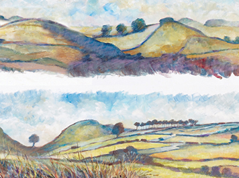 trompe-l’&oelig;il murals, tiling effects and friezes produced for the three museum restrooms