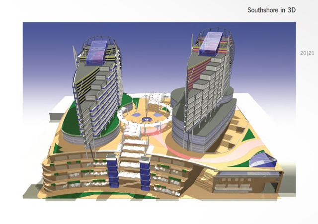 elevations of the South Shore development