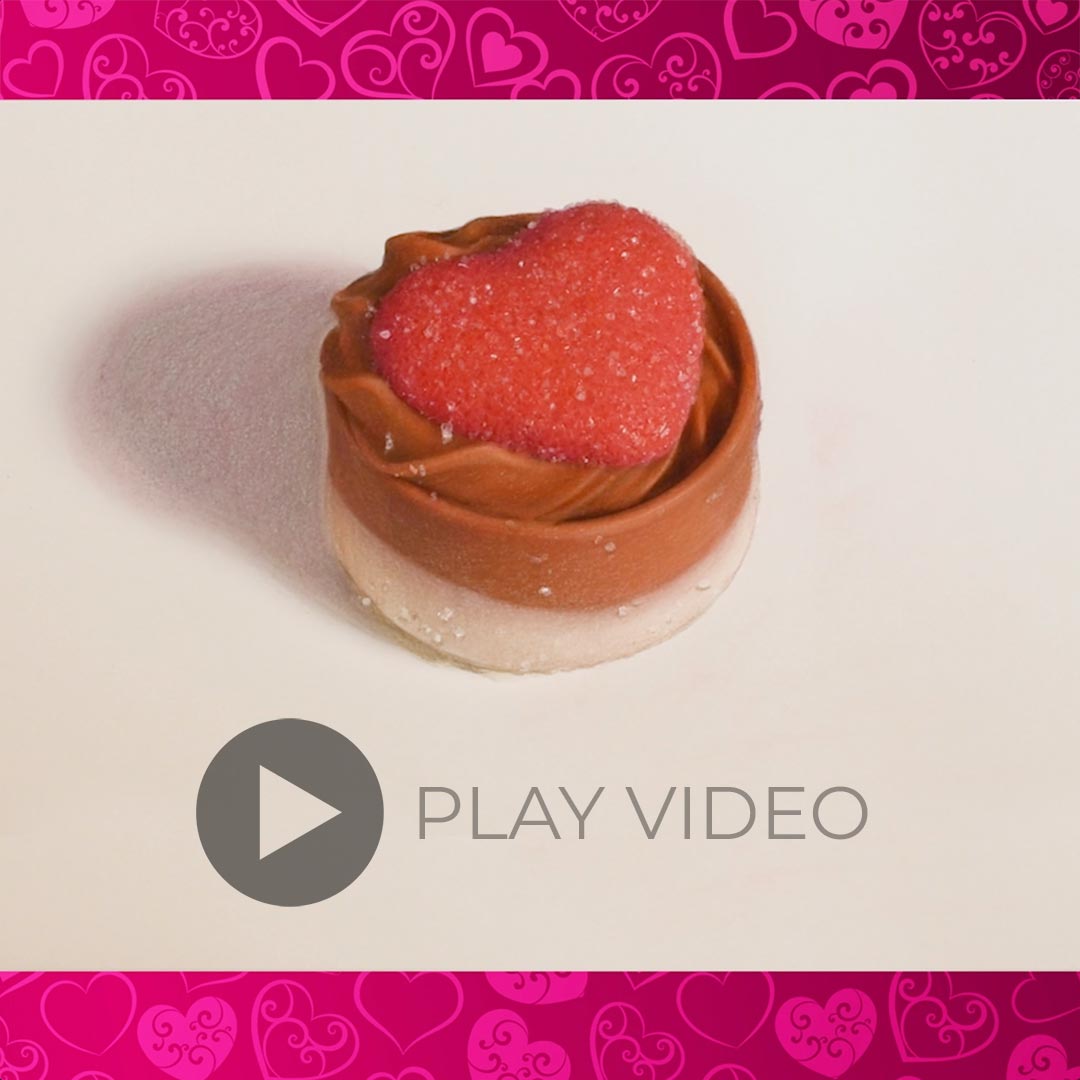 Strawberry Heart Valentine's Day Instagram post